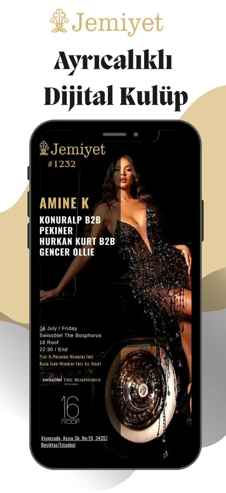 Jemiyet App Store ekran görüntüsü: dijital kulüp ve etkinlik deneyimi